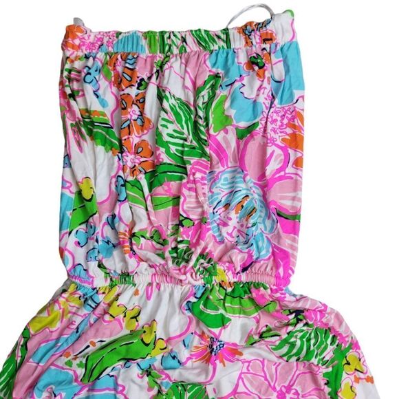 LILLY PULITZER for Target Strapless Jersey Maxi Dress in Nosey Posey Print - Picture 3 of 7